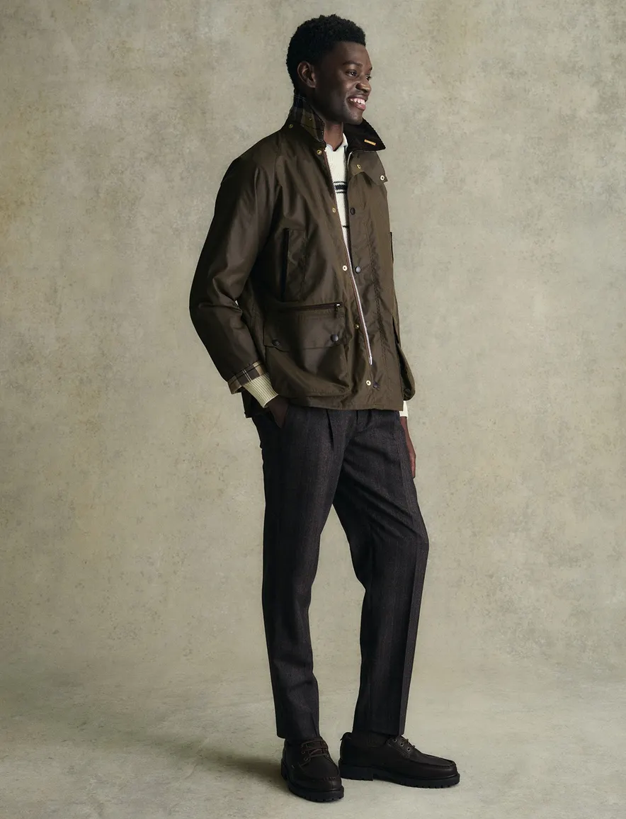 Barbour wax jas bruin