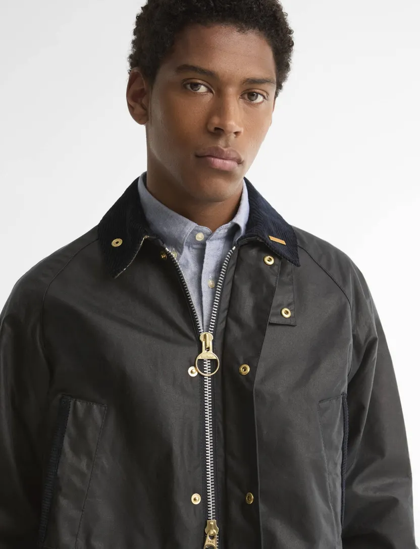 Barbour Bedale wax jas donkerblauw waterdicht