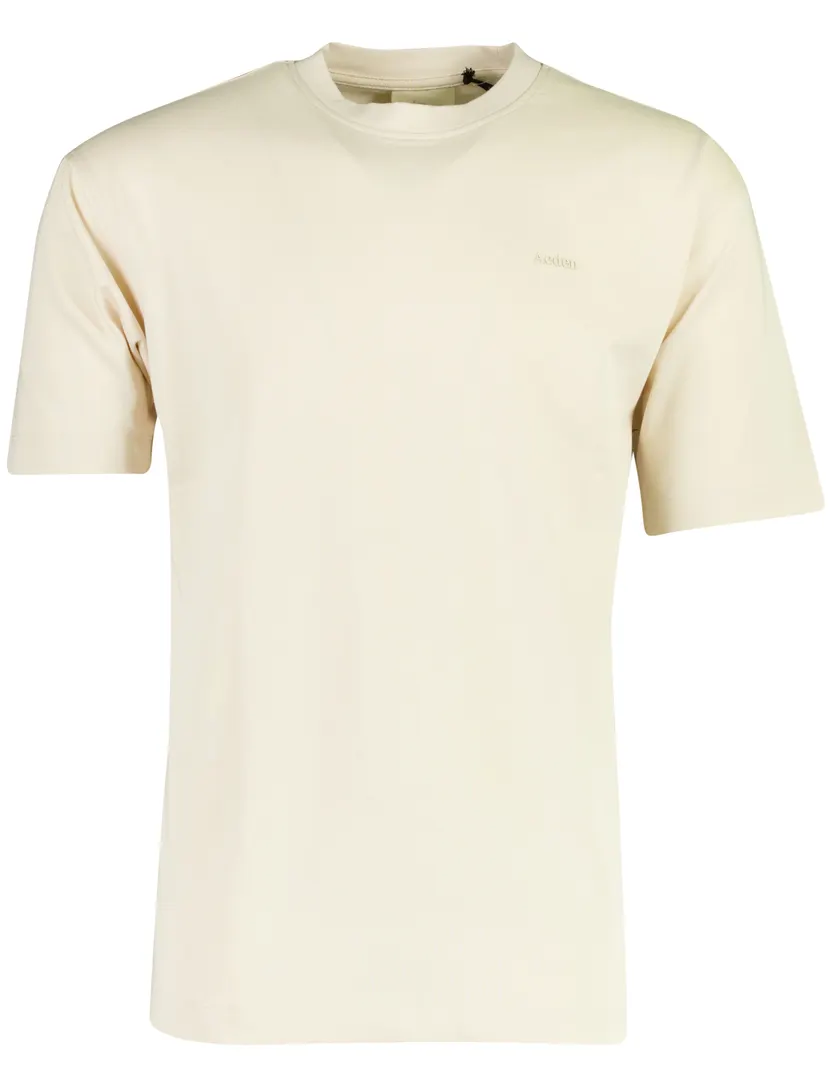 T-shirt Aeden beige opdruk backprint
