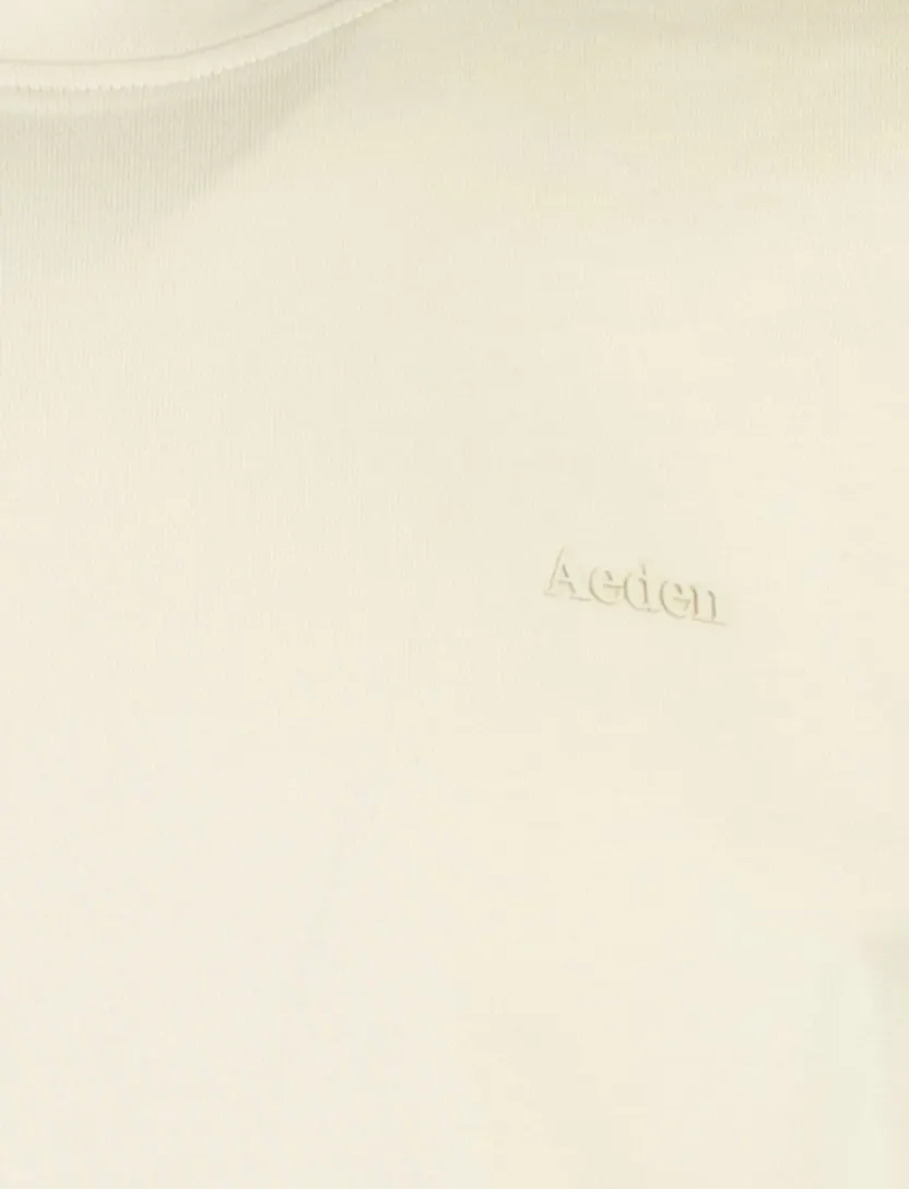 T-shirt Aeden beige opdruk backprint
