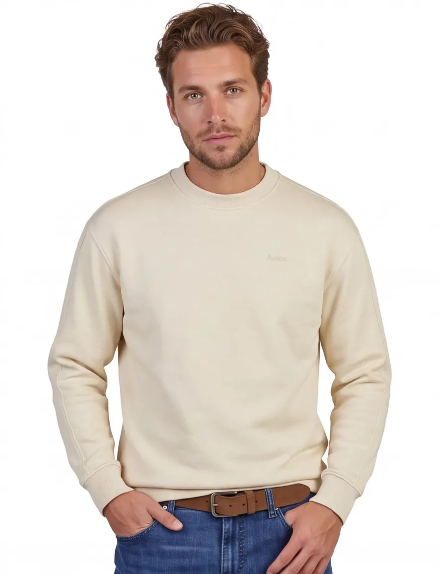 Aeden trui creme met Bloemen backprint