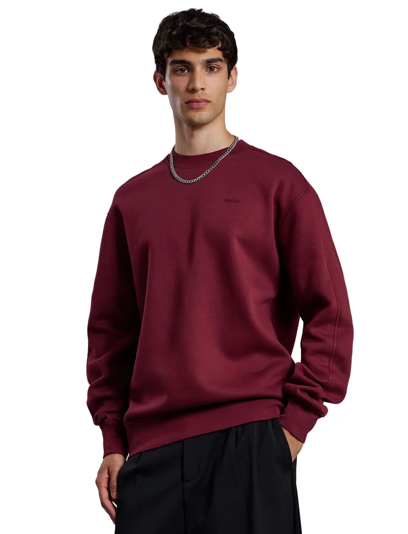 Trui Aeden bordeaux backprint verf letter