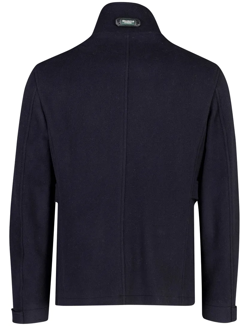 Overjas Wellington of Bilmore donkerblauw wol