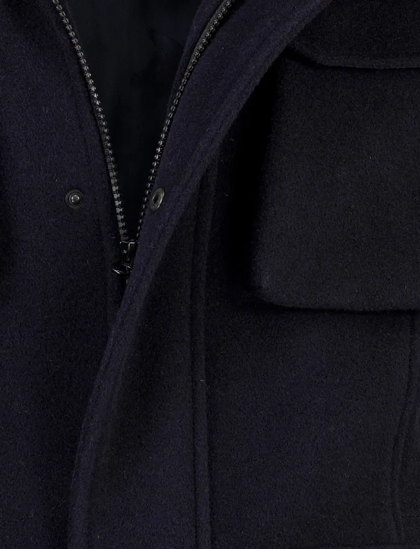 Overjas Wellington of Bilmore donkerblauw wol