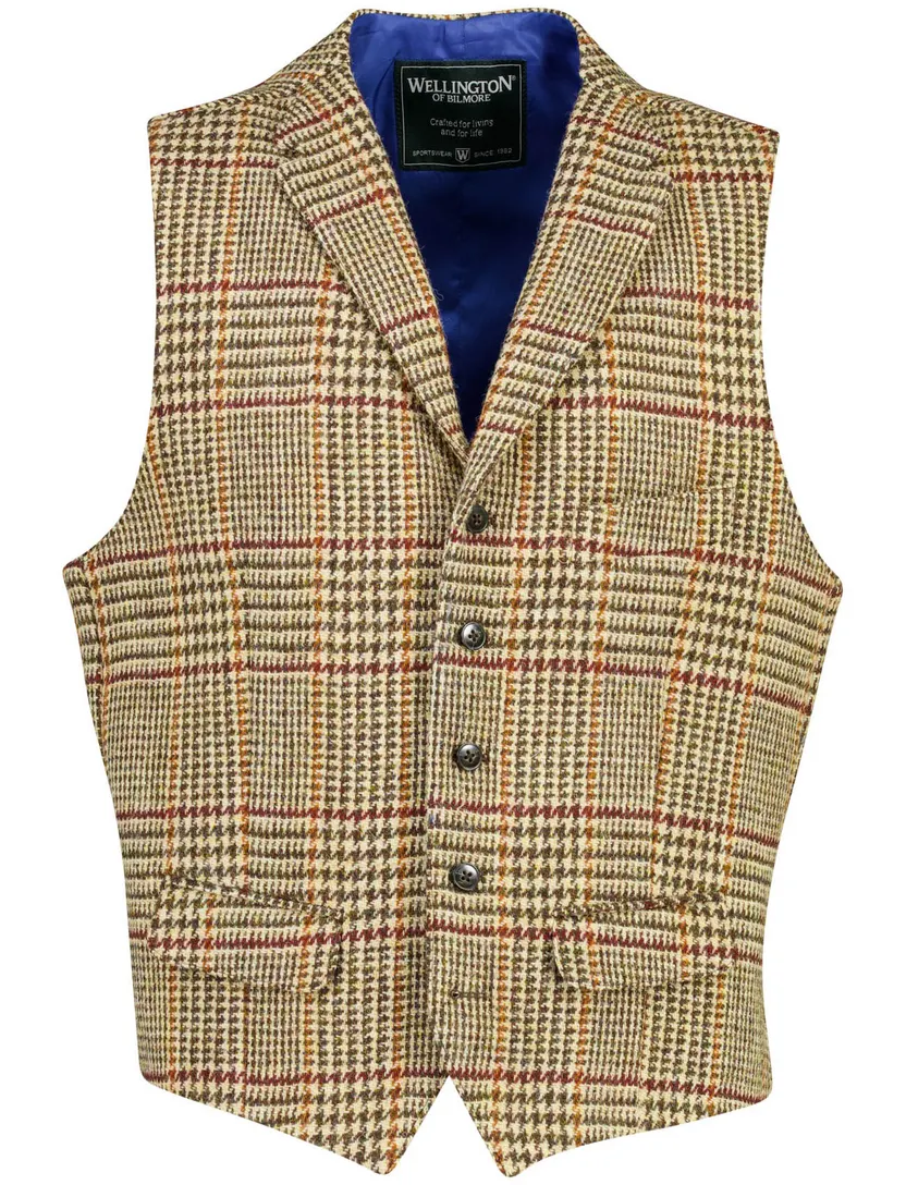 Gilet Wellington of Bilmore khaki gemeleerd