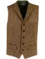Wellington of Bilmore gilet bruin geruit