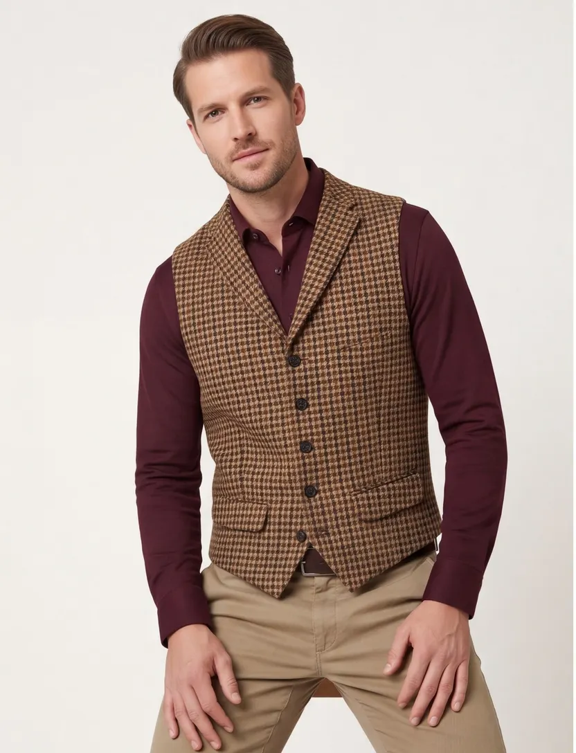 Gilets Wellington of Bilmore bruin wol