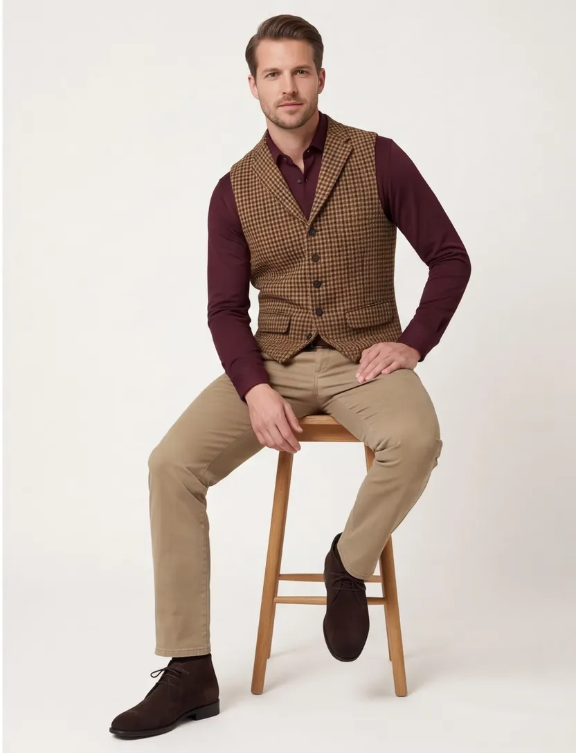 Gilets Wellington of Bilmore bruin wol