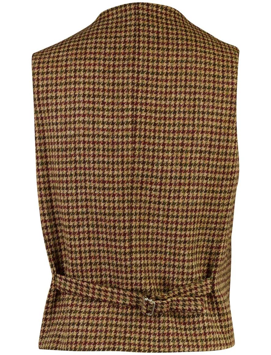 Wellington of Bilmore gilet bruin geruit