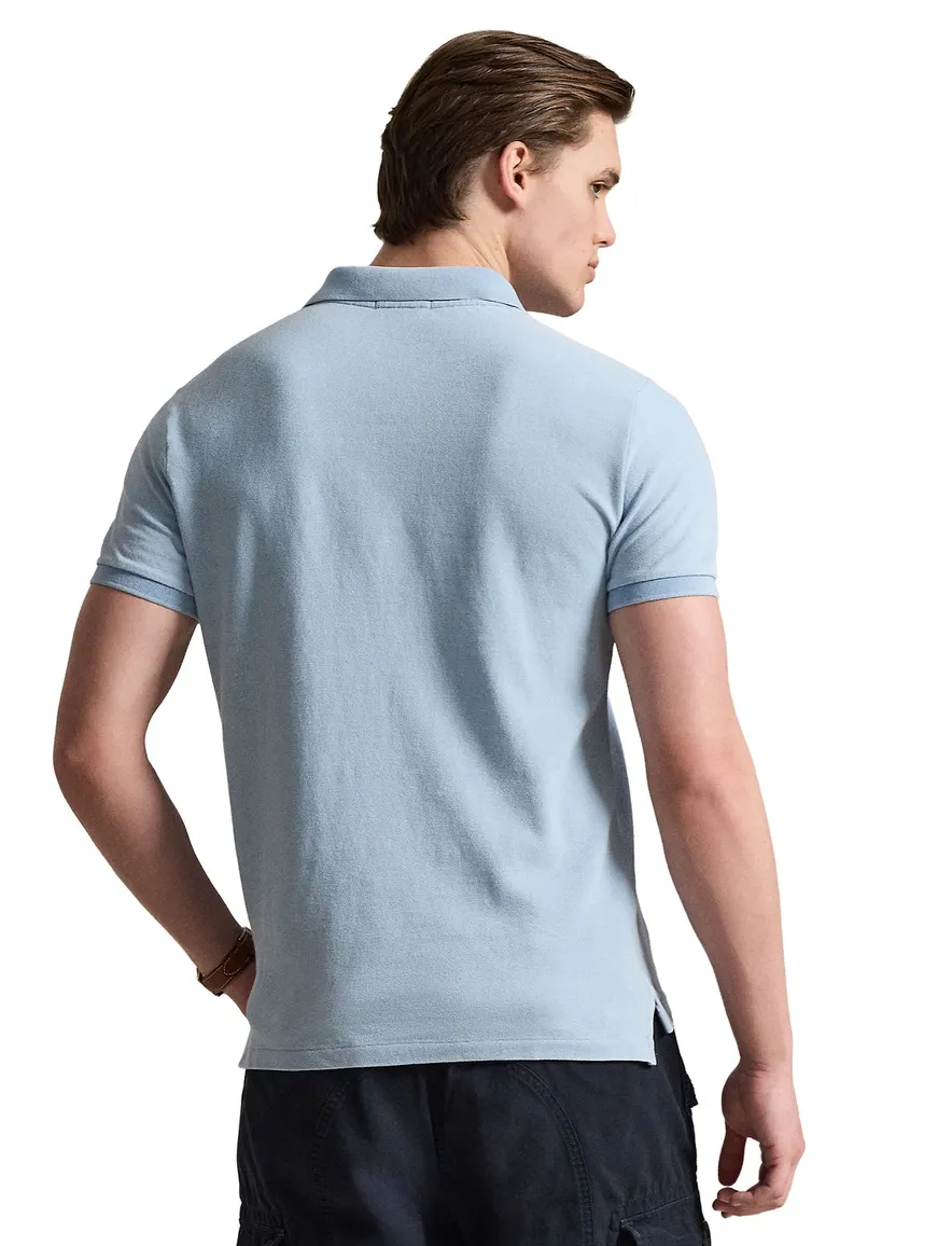 Polo Ralph Lauren Custom Slim Fit poloshirt lichtblauw