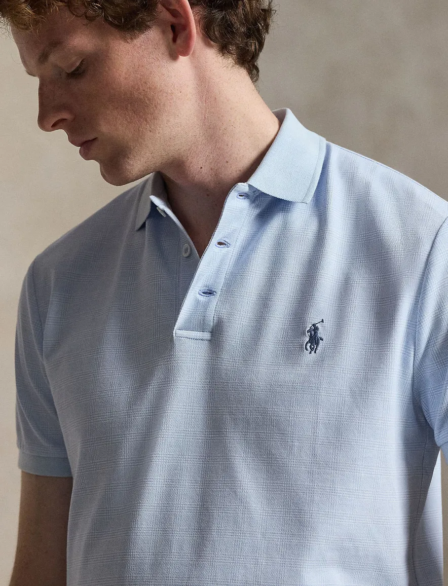 Polo Ralph Lauren Classic Fit poloshirt lichtblauw piqué