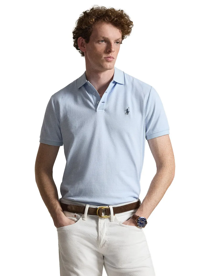 Polo Ralph Lauren Classic Fit poloshirt lichtblauw piqué