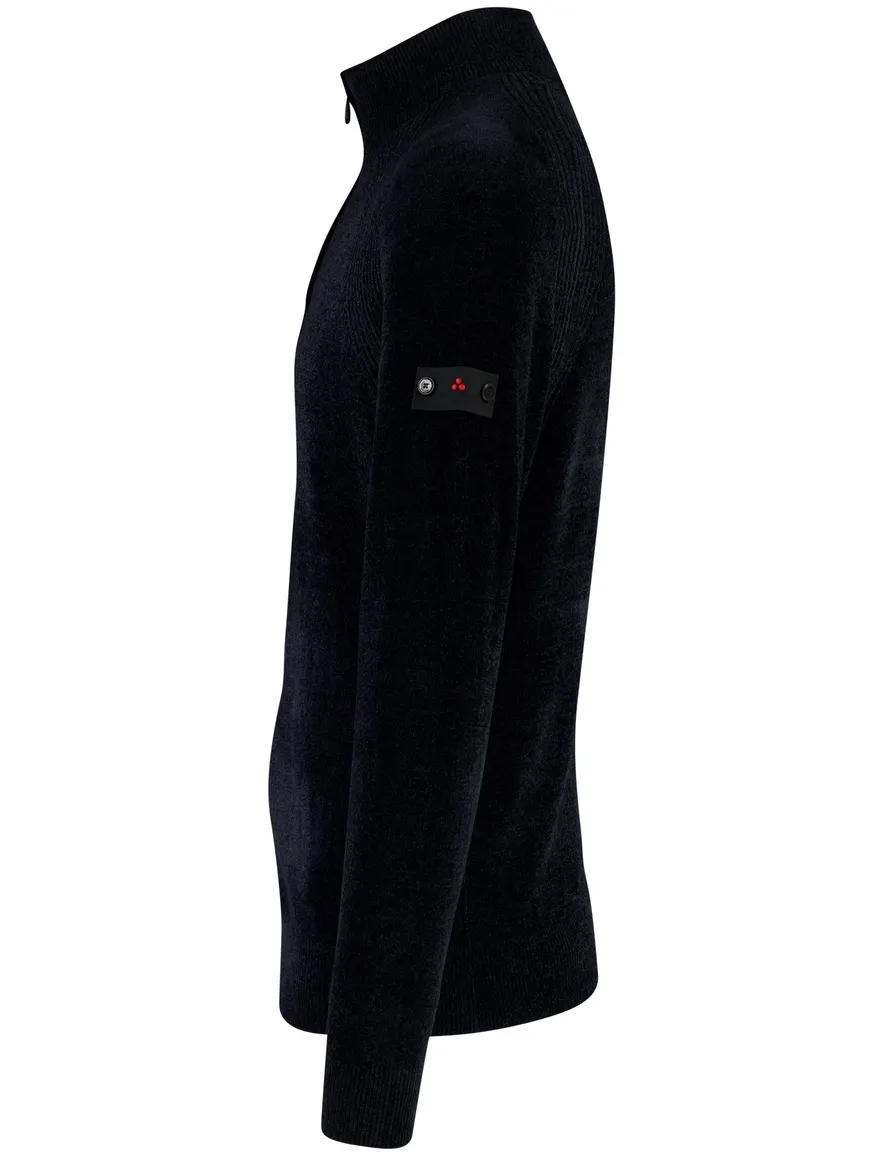 Peuterey half zip trui donkerblauw gemeleerd