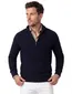 Peuterey half zip trui donkerblauw gemeleerd