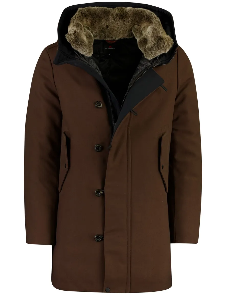Peuterey overjas bruin warm