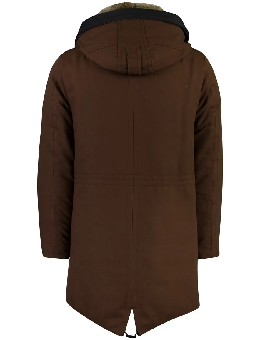 Peuterey overjas bruin warm