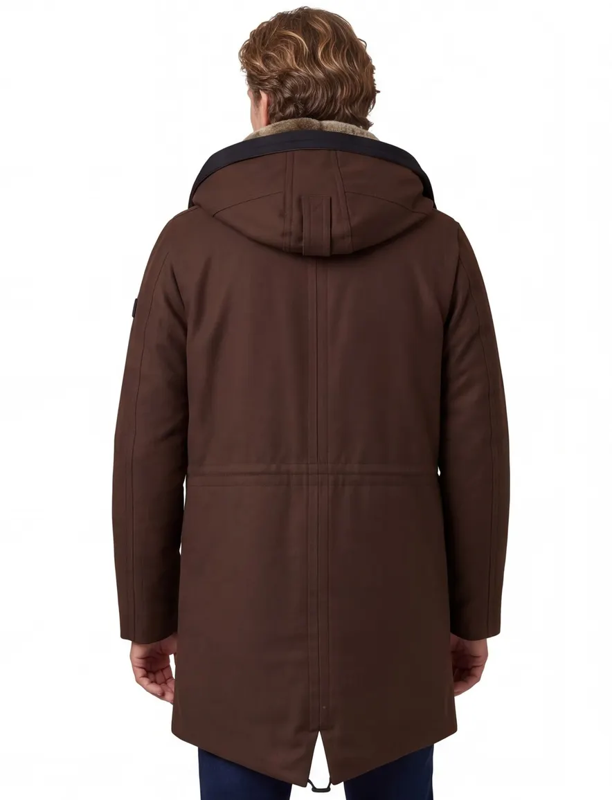 Peuterey overjas bruin warm