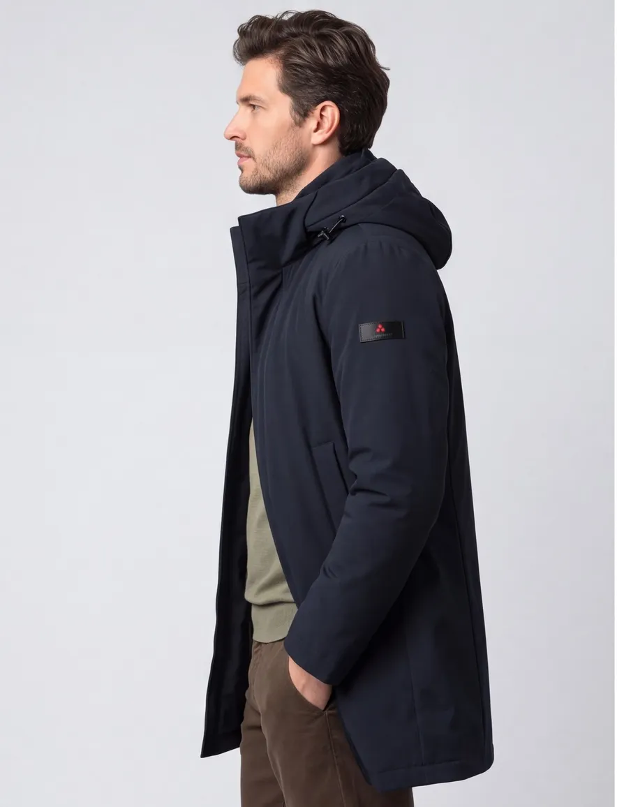 Peuterey overjas donkerblauw gevoerd