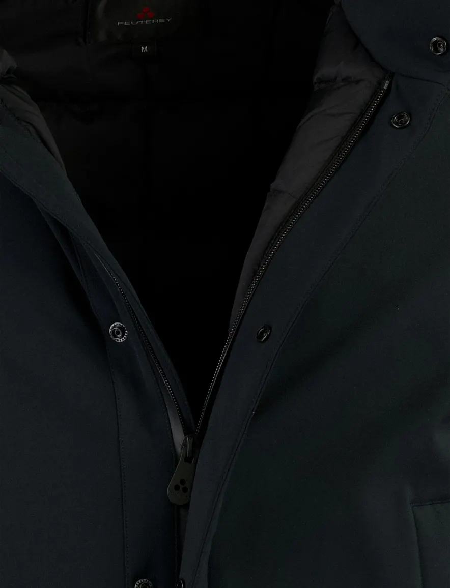 Peuterey overjas donkerblauw gevoerd