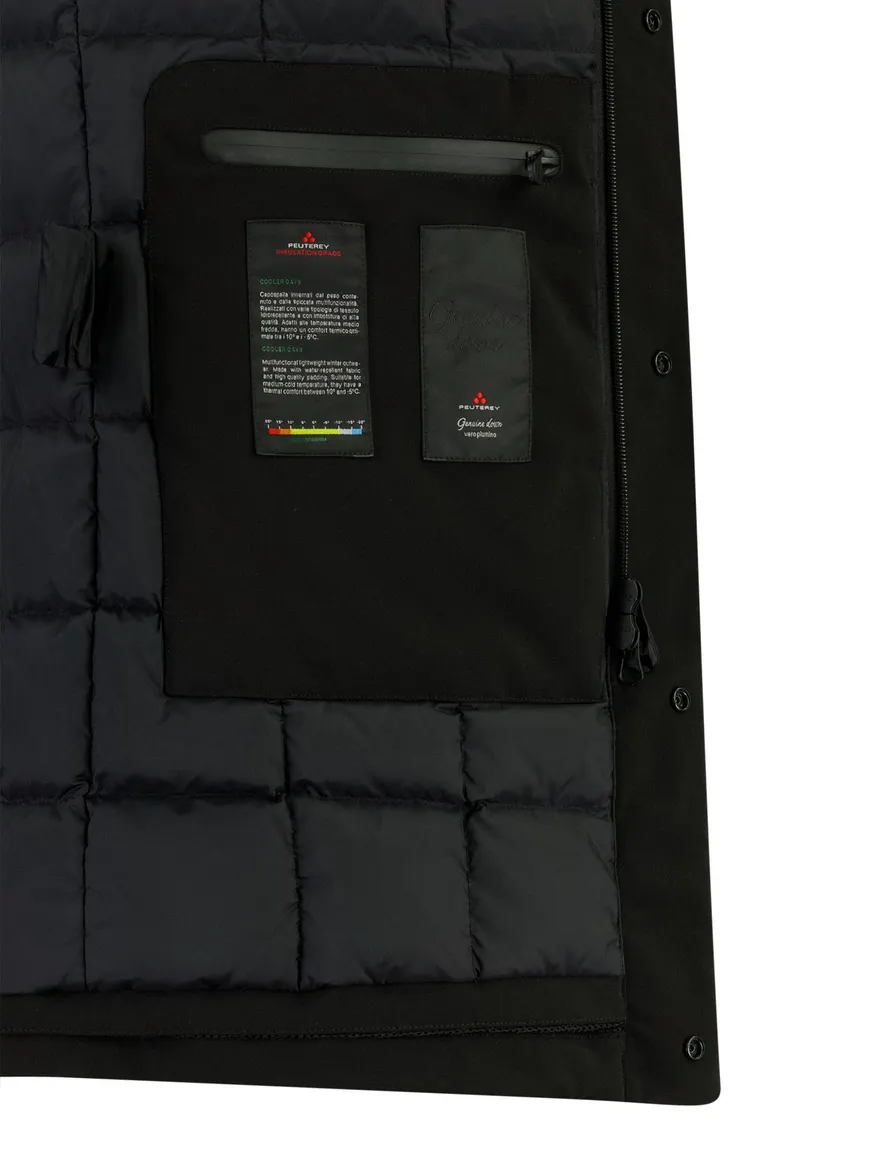 Peuterey overjas zwart polyester