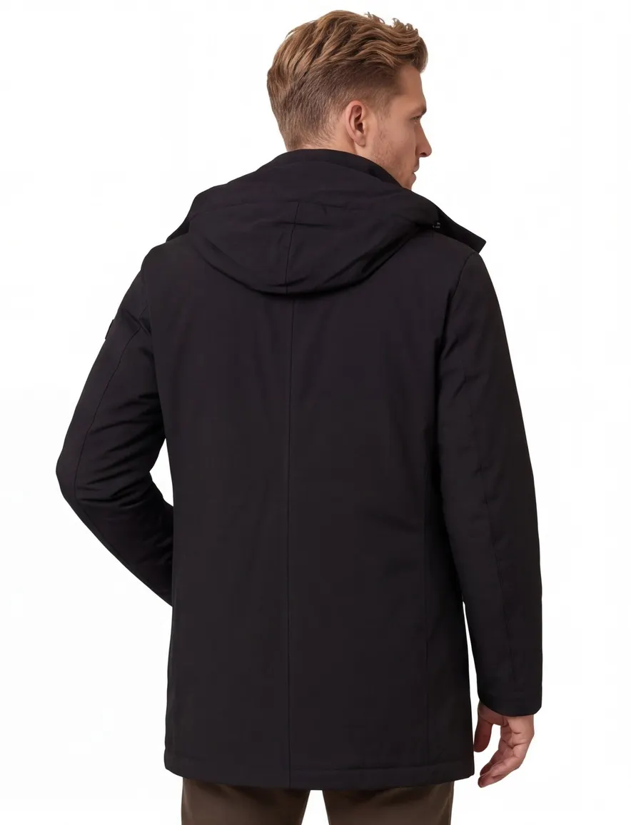 Peuterey overjas zwart polyester