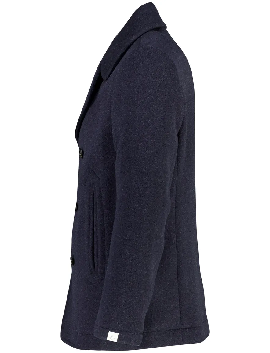 Peuterey overjas donkerblauw effen