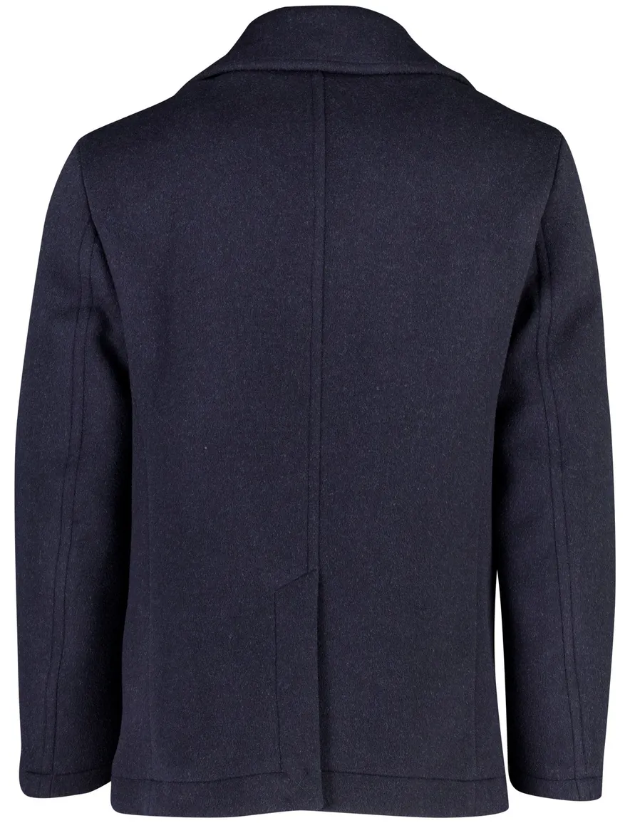 Peuterey overjas donkerblauw effen