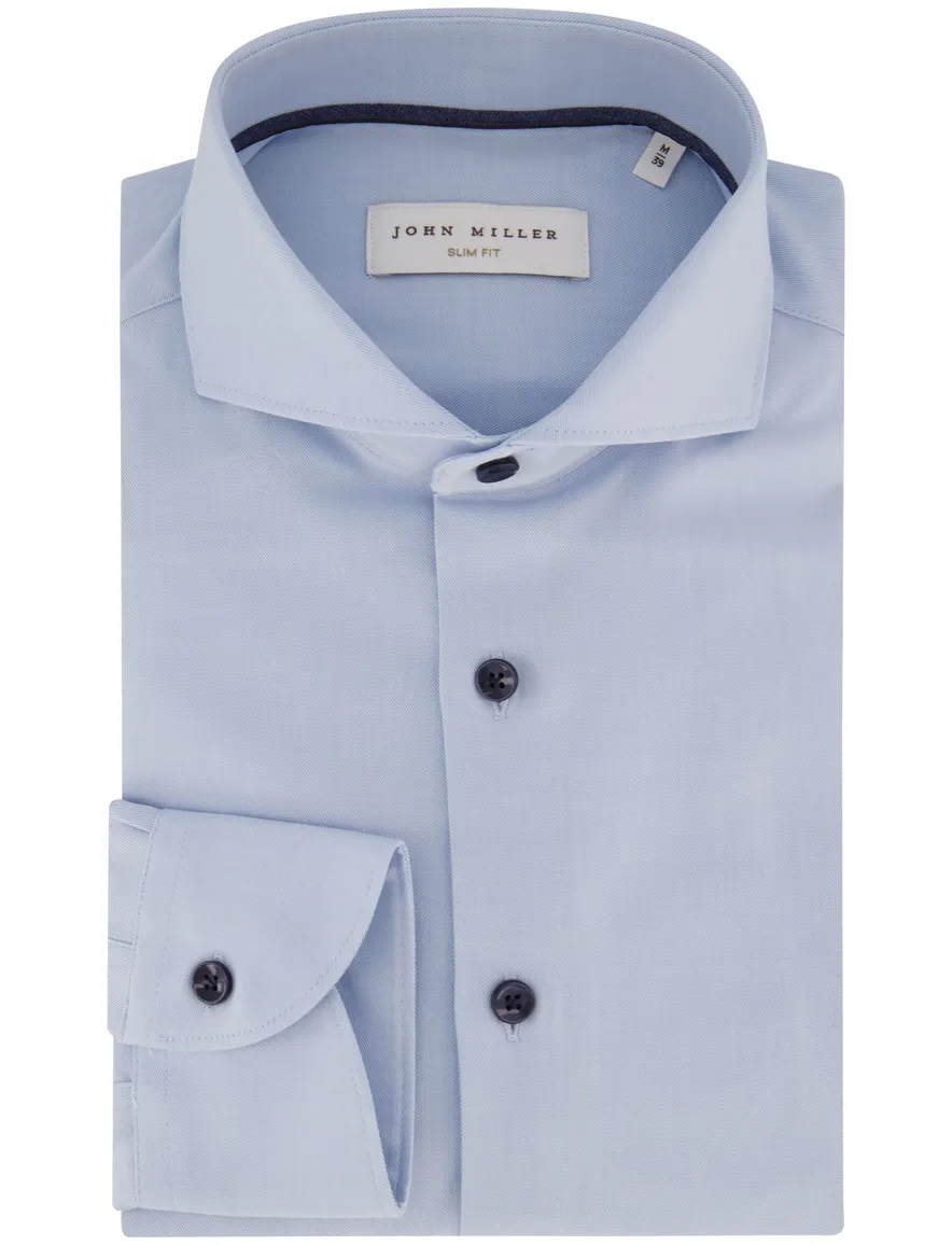 Overhemd John Miller lichtblauw 5142868-12