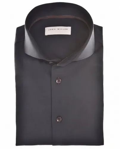 John Miller John Miller Slim Fit overhemd donkerblauw mouwlengte 7