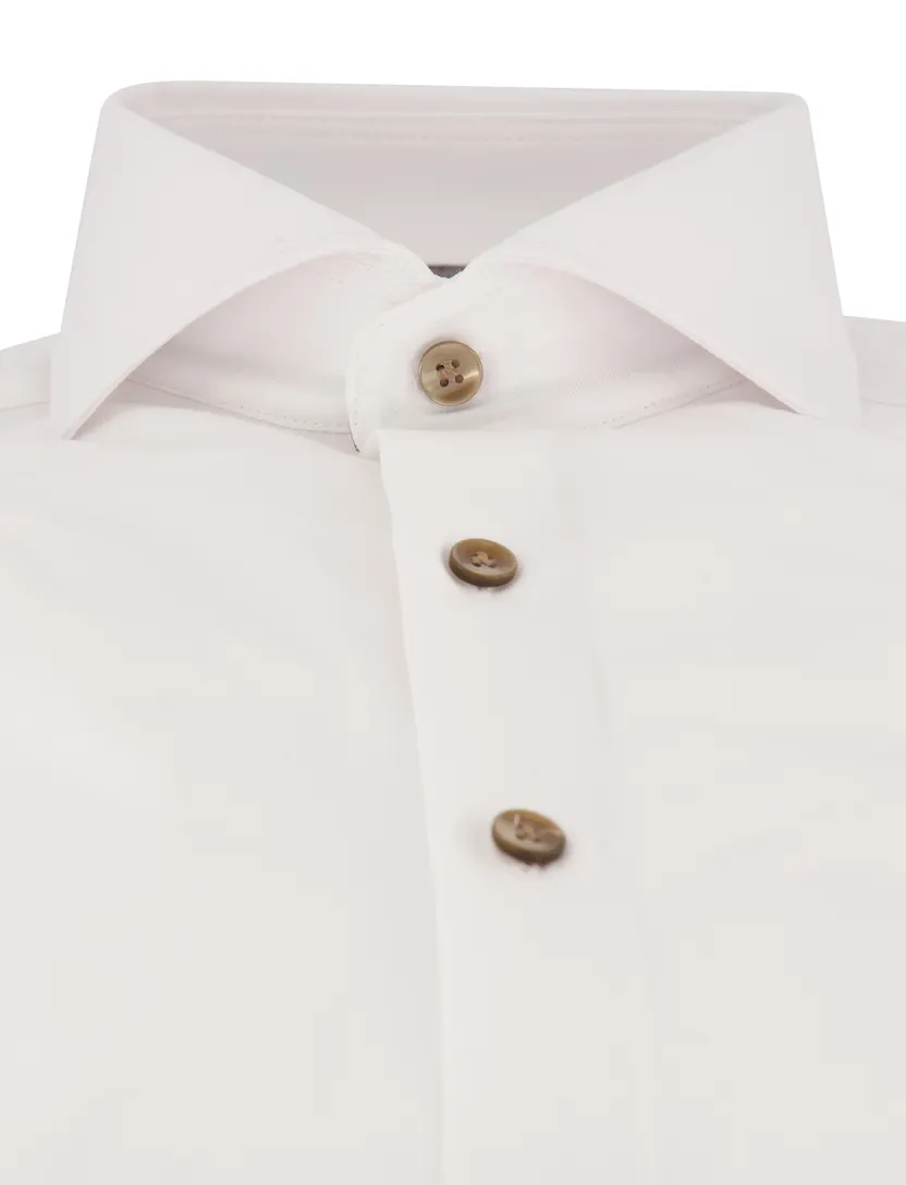 Overhemd John Miller Slim Fit wit stretch