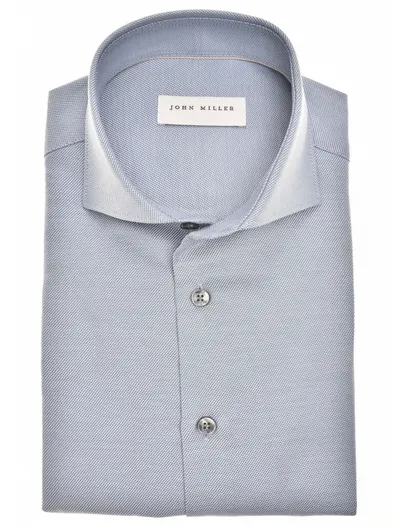 John Miller Overhemd John Miller Tailored Fit New lichtblauw strijkvrij