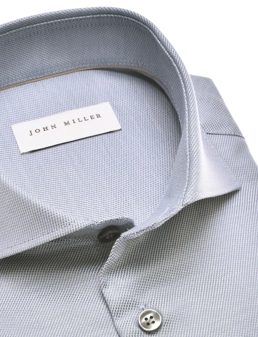 Overhemd John Miller Tailored Fit New lichtblauw strijkvrij