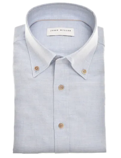 John Miller Overhemd John Miller Tailored Fit New lichtblauw
