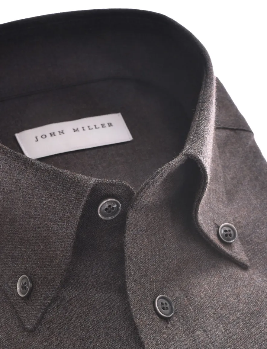 Overhemd John Miller bruin 5142957-68