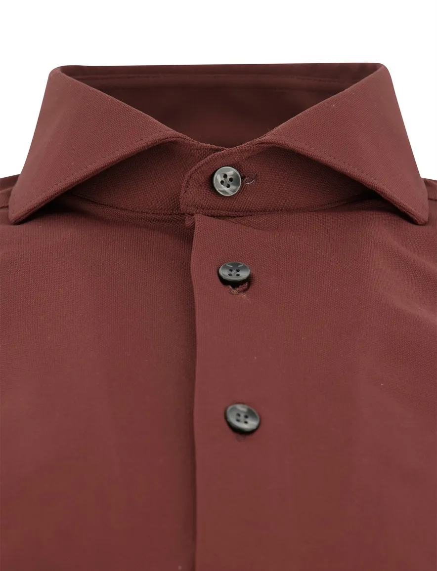 Overhemd John Miller bordeaux 5142675-49