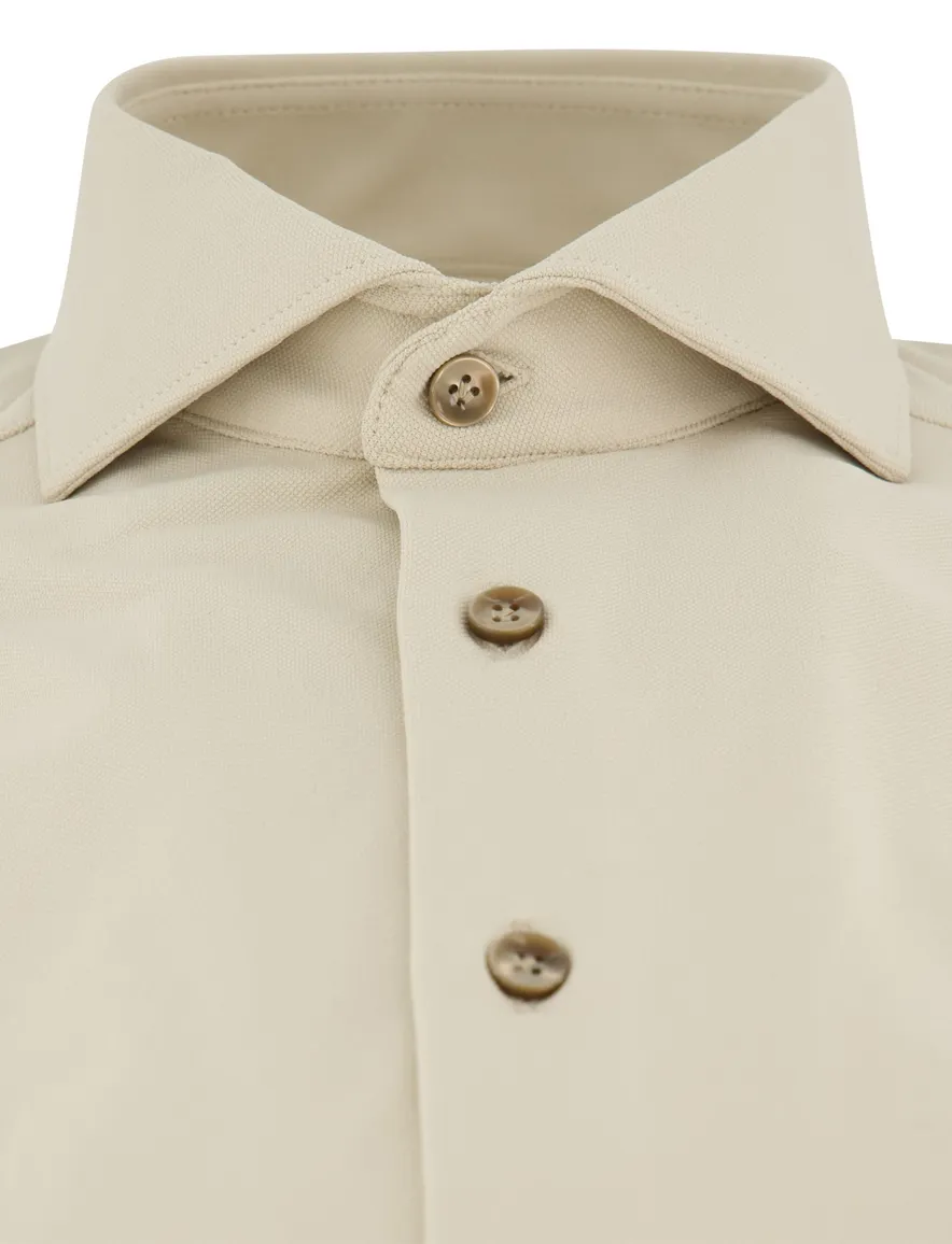 Overhemd John Miller beige 5142675-62