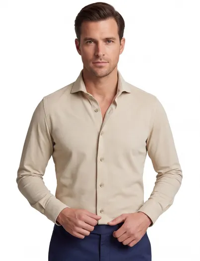 John Miller Overhemd John Miller beige 5142675-62