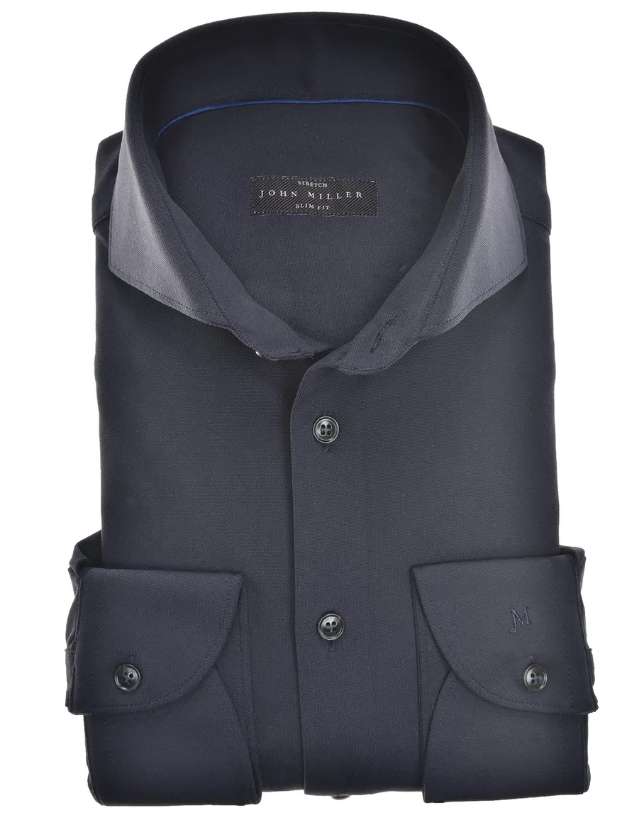 John Miller overhemd donkerblauw