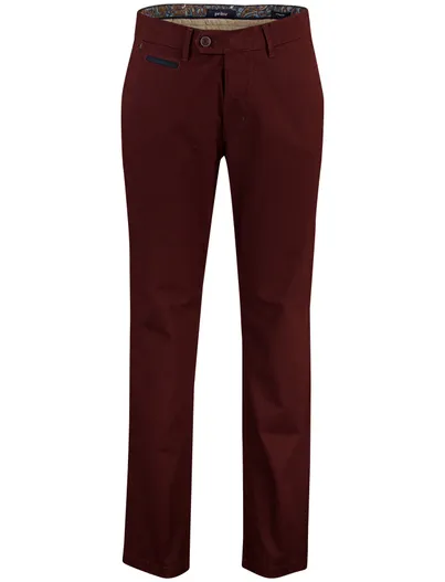 Gardeur Broeken Gardeur Benny bordeaux flatfront
