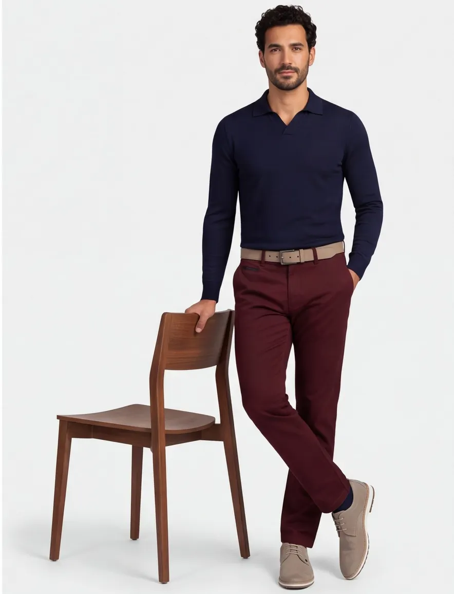 Gardeur Benny chino bordeaux