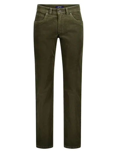 Gardeur Gardeur rib chino donkergroen