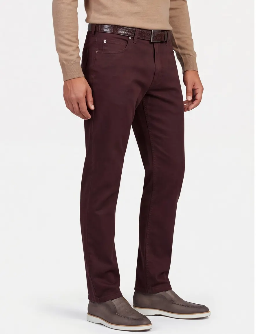 Gardeur Bill broek bordeaux 5-pocket