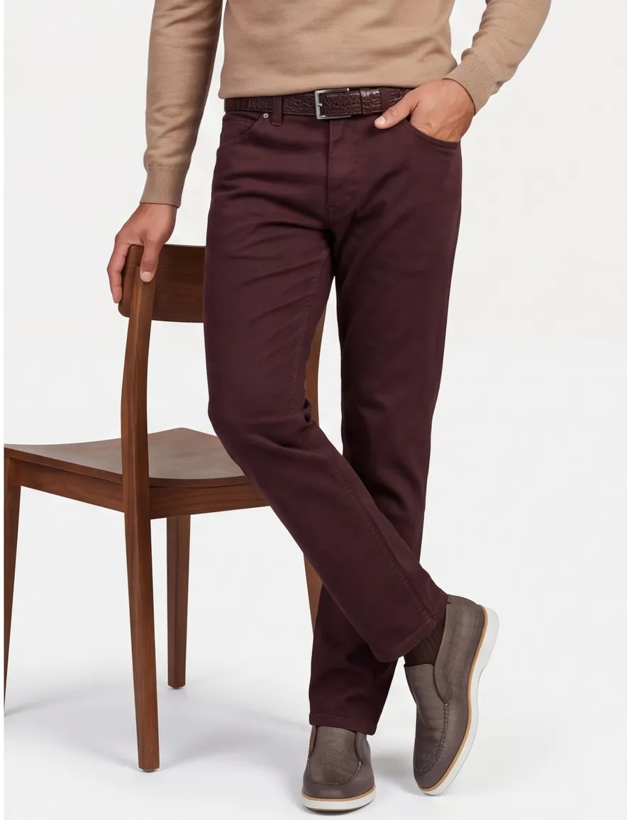 Gardeur Bill broek bordeaux 5-pocket