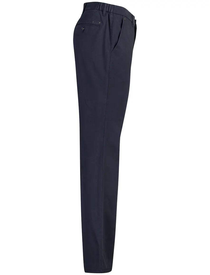 Gardeur chino donkerblauw effen