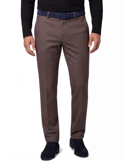 Gardeur Gardeur Bono broek flatfront bruin gemêleerd