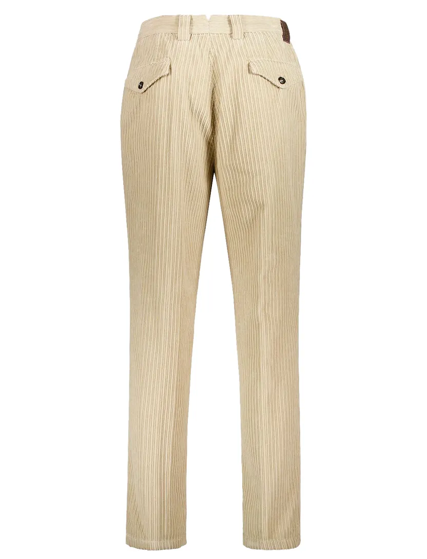 Broek Gardeur creme katoen