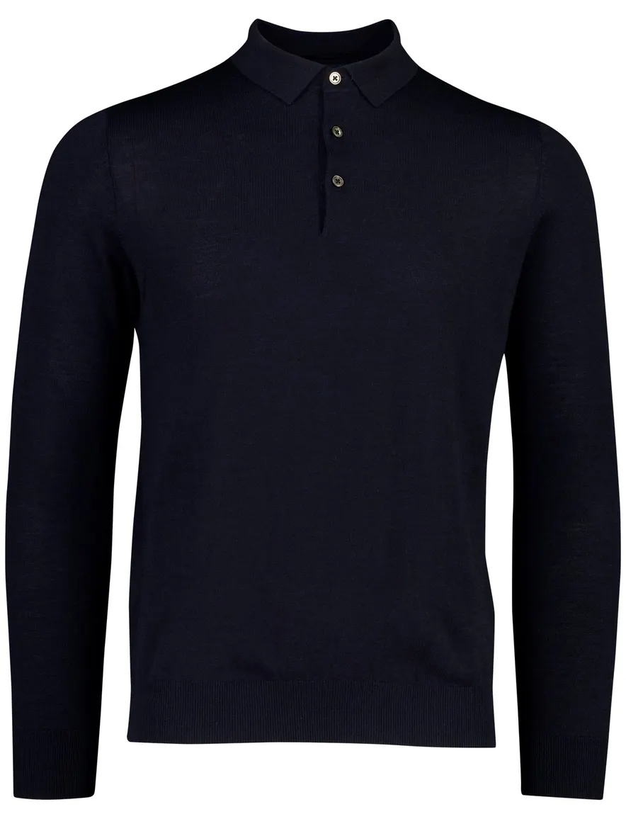Portofino poloshirt donkerblauw gemeleerd