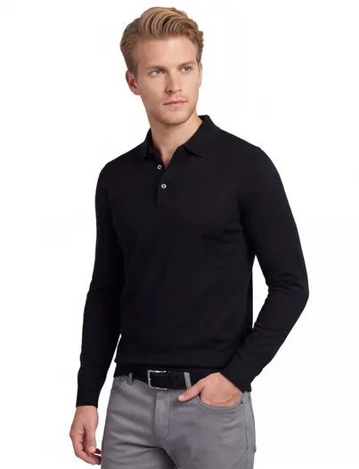 Portofino Portofino poloshirt zwart
