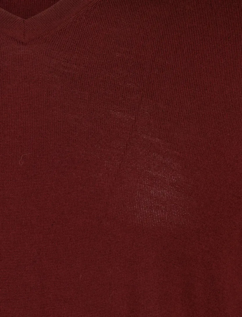 Trui Portofino bordeaux merinowol
