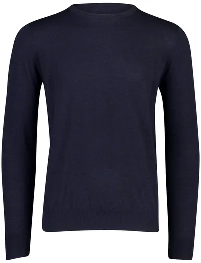 Portofino Trui Portofino donkerblauw ronde hals